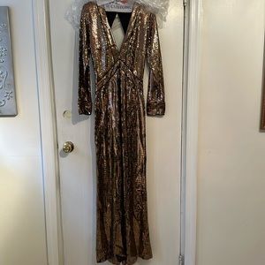 SHO Gold multi tone gown size 4